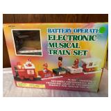 Electronic Musical Battery Operated Train Set with Christmas Melodies