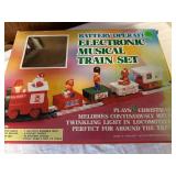 Electronic Musical Battery Operated Train Set with Christmas Melodies