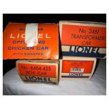 Vintage Lionel Electric Trains Set - 4 Cars with Original Boxes