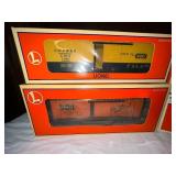 Set of 4 Lionel Electric Train Boxcars - Hormel and Frisco Brands