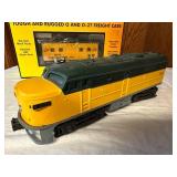 Hand Painted Powered Lionel Rail King O Scale Diesel Engine and Caboose Set