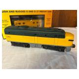 Hand Painted Powered Lionel Rail King O Scale Diesel Engine and Caboose Set