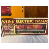 Set of 3 K-Line Electric Trains O/027 Gauge: Soo Line, M-K-T, Burlington Box Car