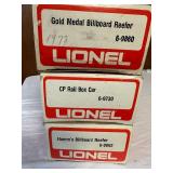Set of 3 Lionel Vintage Box Cars - Hamm