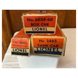 Set of 4 Lionel Electric Trains with Original Boxes