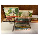 Collection of Vintage Plasticville, U.S.A. Building Kits