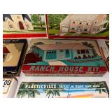 Collection of Vintage Plasticville, U.S.A. Building Kits