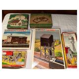 Collection of Vintage Plasticville U.S.A. HO Scale Model Kits