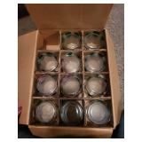 Set of 12 Santa Themed Drinking Glasses and 3 Christmas Caroler Candles
