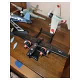 Collection of 12 Diecast Model Aircrafts with Display Stands