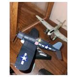 Collection of 12 Diecast Model Aircrafts with Display Stands
