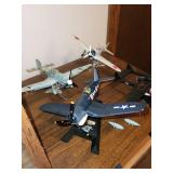 Collection of 12 Diecast Model Aircrafts with Display Stands