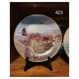 Collection of 5 Vintage Aviation Collector Plates
