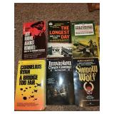 Collection of 9 War History Books Featuring D-Day and WWII