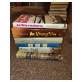Collection of 6 Military History Books including The Custer Myth & The Rising Sun