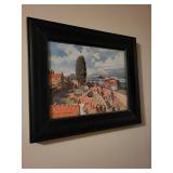 Collection of 5 Framed Railway Prints - Historical Train Illustrations