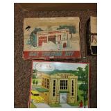 Collection of Vintage Plasticville U.S.A. Building Kits