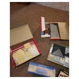 Set of 6 Vintage Plasticville U.S.A. Building Kits with Accessories