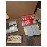 Set of 6 Vintage Plasticville U.S.A. Building Kits with Accessories