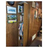 Collection of Historical and Train-Themed Books on Wooden Bookshelf