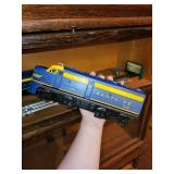 Vintage Santa Fe Model Train Set with Tracks and Accessories