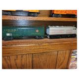 Vintage Lionel Trains Set with Burlington Engine and Cars