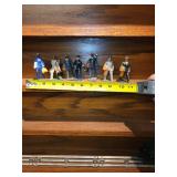 Set of 6 Vintage Train Conductor Figurines
