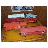 Set of 6 Vintage Model Train Cars