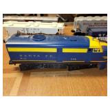 Set of 4 Vintage Model Trains including Santa Fe and Great Northern
