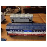 Set of 4 Vintage Model Trains including Santa Fe and Great Northern