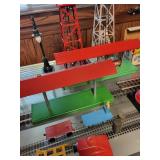 Vintage Diecast Train Set with Accessories