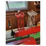 Vintage Diecast Train Set with Accessories