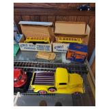 Vintage Diecast Train Set with Accessories