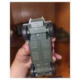 Collection of Green Military Model Vehicles and Figures