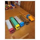 Collection of Vintage Dinky Toy Trucks with Original Boxes