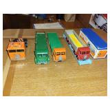 Collection of Vintage Dinky Toy Trucks with Original Boxes
