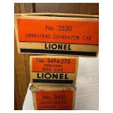Vintage Lionel Train Cars Set with Boxes