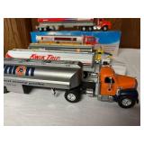 Collection of 6 Diecast Tanker Trucks with Various Brand Logos