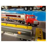 Collection of 6 Diecast Tanker Trucks with Various Brand Logos