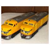 Pair of Vintage 2023 Union Pacific Lionel Model Train Locomotives