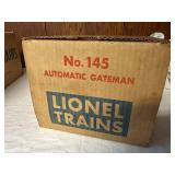 Vintage Lionel Trains No. 145 Automatic Gateman with Original Box