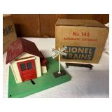 Vintage Lionel Trains No. 145 Automatic Gateman with Original Box