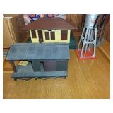 Collection of Lionel Train Accessories including Buildings and Water Tower