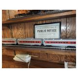 Lionel Lines Model Train Set with Public Notice Display