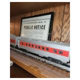 Lionel Lines Model Train Set with Public Notice Display
