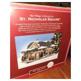 Vintage St. Nicholas Square Christmas Village Set