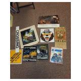 Collection of Train-Themed Books, Posters, and Art Prints