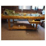 Model Railroad Layout Table Set with Tracks and Accessories