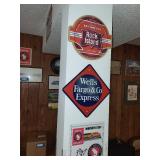 Collection of Vintage Railroad Advertising Signs