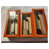 Set of 3 Vintage Lionel Train Signals in Original Packaging